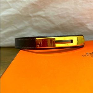 Hermes leather bracelet